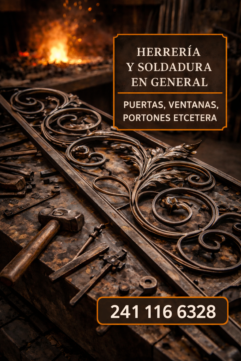 Servicio de herrería, soldadura y mantenimiento general.